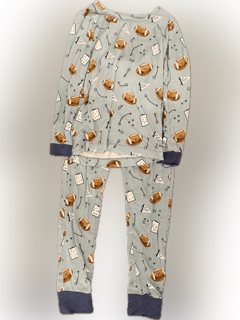 Angel Dear Football Print Pajama Set
